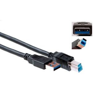 ACT Advanced Cable Technology 1m Câble USB 3.0 A à B - Noir - Publicité ACT Advanced Cable Technology 1m Câble USB 3.0 A à B - Noir - Publicité