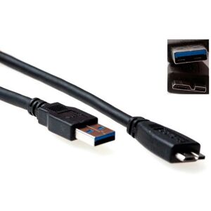 ACT SB3029 USB-kabel - USB A naar Micro-USB B - 1m - Zwart ACT SB3029 USB-kabel - USB A naar Micro-USB B - 1m - Zwart