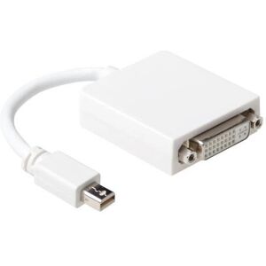 ACT AK4001 Wit 0,15m Mini DisplayPort naar DVI Adapter - Video Kabel ACT AK4001 Wit 0,15m Mini DisplayPort naar DVI Adapter - Video Kabel