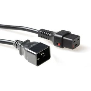 Câble d'alimentation IEC Lock - C19 à C20, 2m, Noir Câble d'alimentation IEC Lock - C19 à C20, 2m, Noir