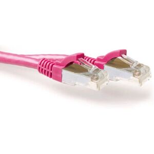 ACT Roze 1,5 m LSZH SFTP CAT6A Netwerkkabel - Snagless ACT Roze 1,5 m LSZH SFTP CAT6A Netwerkkabel - Snagless