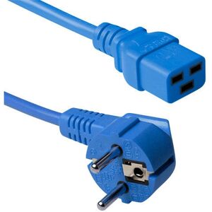 Câble d'alimentation ACT AK5171 CEE7/7 - C19 Bleu 0,6m Câble d'alimentation ACT AK5171 CEE7/7 - C19 Bleu 0,6m