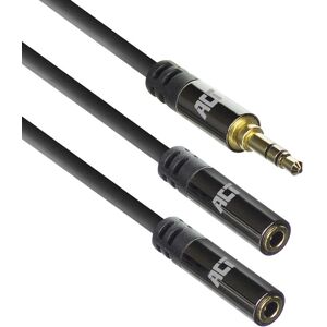 ACT ACT3620 Hoogwaardige audio splitter kabel - 15cm ACT ACT3620 Hoogwaardige audio splitter kabel - 15cm