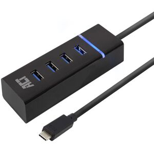 ACT USB-Hub - 4 USB-A, USB 3.2, Schwarz ACT USB-Hub - 4 USB-A, USB 3.2, Schwarz