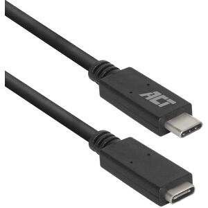 ACT USB Verlengkabel - 2m, USB 3.2 Gen 1, USB-C, Zwart ACT USB Verlengkabel - 2m, USB 3.2 Gen 1, USB-C, Zwart