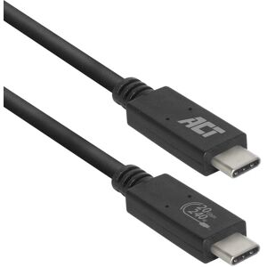 ACT USB-C 20Gbps USB4 Kabel - Zwart ACT USB-C 20Gbps USB4 Kabel - Zwart