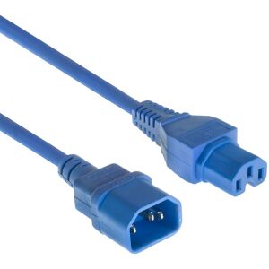 ACT AK5309 Câble d’alimentation - C14 à C15 - Bleu - 2m - Publicité ACT AK5309 Câble d’alimentation - C14 à C15 - Bleu - 2m - Publicité