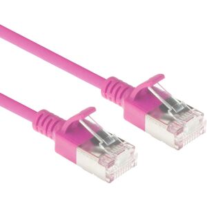 ACT Roze 0,5 m LSZH U/FTP CAT6A datacenter slimline patchkabel - Netwerkkabel ACT Roze 0,5 m LSZH U/FTP CAT6A datacenter slimline patchkabel - Netwerkkabel