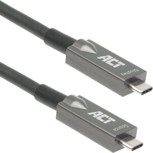 ACT USB-C Optical Cable - 10m - USB 3.2 Gen 2 - Black, Grey ACT USB-C Optical Cable - 10m - USB 3.2 Gen 2 - Black, Grey