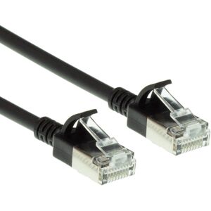 ACT Zwart 0,15m LSZH U/FTP CAT6A Netwerkkabel - Slimline, Snagless RJ45 ACT Zwart 0,15m LSZH U/FTP CAT6A Netwerkkabel - Slimline, Snagless RJ45