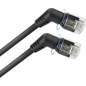 ACT DD1901 Netwerkkabel - 1m Slank Cat6 U/FTP - Zwart ACT DD1901 Netwerkkabel - 1m Slank Cat6 U/FTP - Zwart