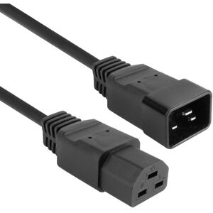 ACT Voedingskabel C20 - C21 IEC60320 zwart - Voedingskabel ACT Voedingskabel C20 - C21 IEC60320 zwart - Voedingskabel
