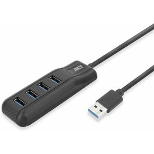 ACT AC6320 USB Hub - 4 Ports, USB 3.2, Black ACT AC6320 USB Hub - 4 Ports, USB 3.2, Black