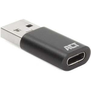 Adaptateur USB-A vers USB-C ACT - Aluminium compact - Données & Vidéo Adaptateur USB-A vers USB-C ACT - Aluminium compact - Données & Vidéo