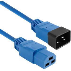Câble d'alimentation ACT AK5365 - C20 à C21 IEC60320 - Bleu 1m - Publicité Câble d'alimentation ACT AK5365 - C20 à C21 IEC60320 - Bleu 1m - Publicité