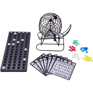 Cage à bingo en métal noir Longfield 13,5 cm ensemble complet - Publicité Cage à bingo en métal noir Longfield 13,5 cm ensemble complet - Publicité