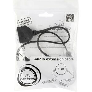 Gembird CC-MIC-1 Audiokabel - 1 m - Schwarz Gembird CC-MIC-1 Audiokabel - 1 m - Schwarz