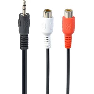 Gembird CCA-406 Audiokabel - 0,2 m - schwarz - Stereo RCA 3,5 mm Gembird CCA-406 Audiokabel - 0,2 m - schwarz - Stereo RCA 3,5 mm