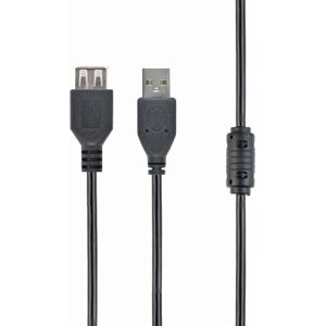 Gembird 3m USB 2.0 A M/FM USB cable - Black Gembird 3m USB 2.0 A M/FM USB cable - Black
