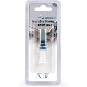 Pâte thermique Gembird - 1,5g Grise - Compound thermique Pâte thermique Gembird - 1,5g Grise - Compound thermique