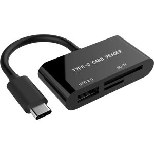 Cititor de carduri Gembird UHB-CR3-02 - USB 3.2 Type-C Negru Cititor de carduri Gembird UHB-CR3-02 - USB 3.2 Type-C Negru