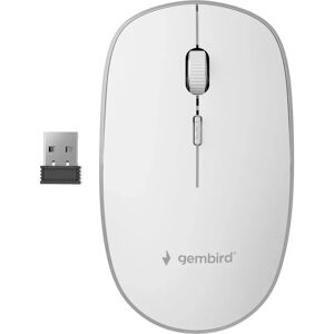 Gembird Kabellose Optische Maus - 1600 DPI - 4 Tasten - Ambidextrous - Weiß Gembird Kabellose Optische Maus - 1600 DPI - 4 Tasten - Ambidextrous - Weiß