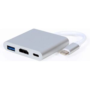 Gembird USB-Grafische Adapter - Zilver - Ondersteunt 4K bij 30Hz Gembird USB-Grafische Adapter - Zilver - Ondersteunt 4K bij 30Hz
