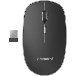 Bezprzewodowa mysz optyczna Gembird - 1600 DPI - Dla obu rąk - Ciche przyciski - Kompatybilna z Windows Bezprzewodowa mysz optyczna Gembird - 1600 DPI - Dla obu rąk - Ciche przyciski - Kompatybilna z Windows