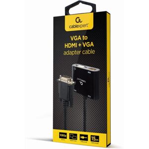 Gembird Model A-VGA-HDMI-02 - Adapter kabla wideo - Czarny Gembird Model A-VGA-HDMI-02 - Adapter kabla wideo - Czarny