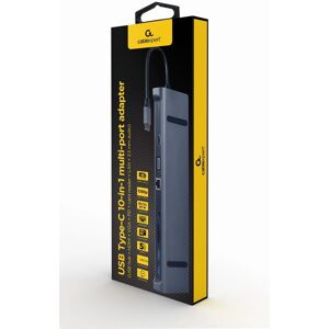 Gembird Hub USB 10-en-1 Tipo-C - Repetidor de puertos USB Gembird Hub USB 10-en-1 Tipo-C - Repetidor de puertos USB