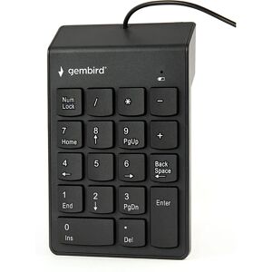 Gembird KPD-U-03 Numeric Keypad - Black - USB Gembird KPD-U-03 Numeric Keypad - Black - USB