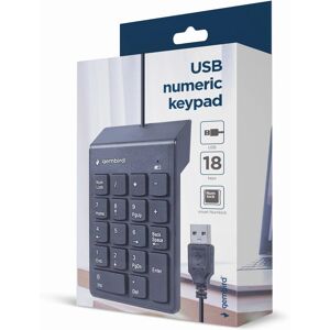 Gembird KPD-U-03 Numeric Keypad - Black - USB Gembird KPD-U-03 Numeric Keypad - Black - USB