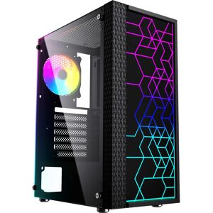 Gembird Fornax 2500 - Średni Tower - ATX - Panel boczny ze szkła - Bez zasilacza - Czarny Gembird Fornax 2500 - Średni Tower - ATX - Panel boczny ze szkła - Bez zasilacza - Czarny