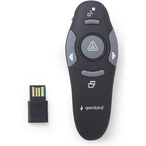 Prezentator wireless Gembird WP-L-11 - Conexiune RF, punctator laser, compatibil cu PC și Mac Prezentator wireless Gembird WP-L-11 - Conexiune RF, punctator laser, compatibil cu PC și Mac