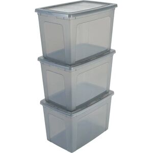 Iris Ohyama Scatola 70L Grigia Impilabile - Contenitori di Stoccaggio Iris Ohyama Scatola 70L Grigia Impilabile - Contenitori di Stoccaggio