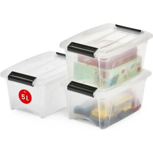 Iris Ohyama Sada 3 krabic 5L Transparentní Iris Ohyama Sada 3 krabic 5L Transparentní