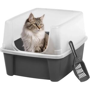 Iris OHYAMA - Cat Litter Box - Gray - 38 x 48.5 x 30.5 cm Iris OHYAMA - Cat Litter Box - Gray - 38 x 48.5 x 30.5 cm