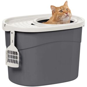 IRIS OHYAMA - Lettiera per gatti con ingresso superiore - Contenimento odori - Incluso paletta - Senza BPA IRIS OHYAMA - Lettiera per gatti con ingresso superiore - Contenimento odori - Incluso paletta - Senza BPA