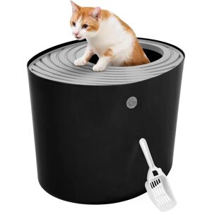 Iris Ohyama Cat Litter Box with Scoop - Large, Top Entry, 7kg Capacity Iris Ohyama Cat Litter Box with Scoop - Large, Top Entry, 7kg Capacity