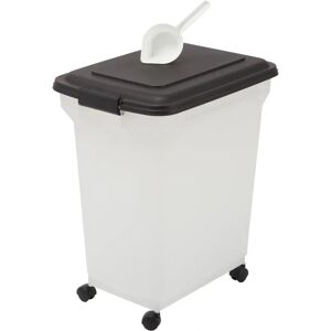 Iris Ohyama Pet Food Container - 45L, Black - Pet Storage Iris Ohyama Pet Food Container - 45L, Black - Pet Storage