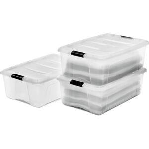 IRIS OHYAMA 30L Caja de Almacenamiento - Apilable, Sin BPA, Transparente IRIS OHYAMA 30L Caja de Almacenamiento - Apilable, Sin BPA, Transparente