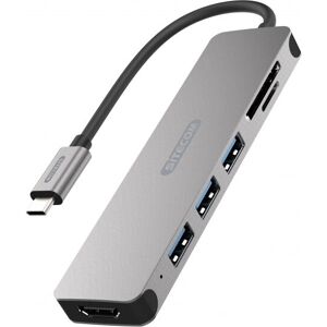 Sitecom CN-407 Aluminium USB-C Dock - Unterstützt 4K Video Sitecom CN-407 Aluminium USB-C Dock - Unterstützt 4K Video