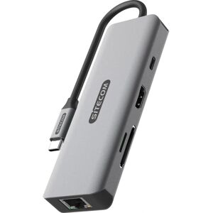SiteCom 8-in-1 USB-C Stromadapter - Dockingstation & USB Hub SiteCom 8-in-1 USB-C Stromadapter - Dockingstation & USB Hub