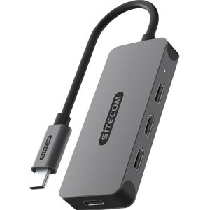 SiteCom CN-5015 Hub USB-C - 4 Ports, Gris SiteCom CN-5015 Hub USB-C - 4 Ports, Gris