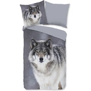 Good morning Wolfie wendebettwäsche - Bettwäsche, Biber, 2-teilig Good morning Wolfie wendebettwäsche - Bettwäsche, Biber, 2-teilig