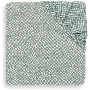 Jollein Ash Green Slang Jersey Fitted Sheet - Baby Beddengoed Jollein Ash Green Slang Jersey Fitted Sheet - Baby Beddengoed