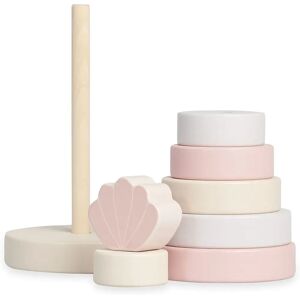 Jollein Shell Pink Torony - Gyűrűk és Kagyló Jollein Shell Pink Torony - Gyűrűk és Kagyló
