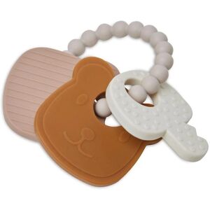 Anneau de Dentition Bébé Jollein - Couleurs Neutres - Silicone Doux - 11cm - Publicité Anneau de Dentition Bébé Jollein - Couleurs Neutres - Silicone Doux - 11cm - Publicité