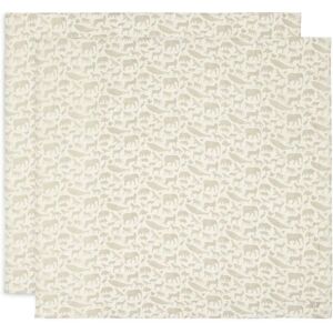Jollein Olijfgroene Katoenen Babydoekjes - 2-pack Jollein Olijfgroene Katoenen Babydoekjes - 2-pack
