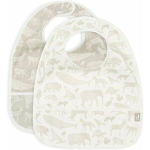 Jollein Baby Bib - Waterproof Animal Green Set/2 Jollein Baby Bib - Waterproof Animal Green Set/2